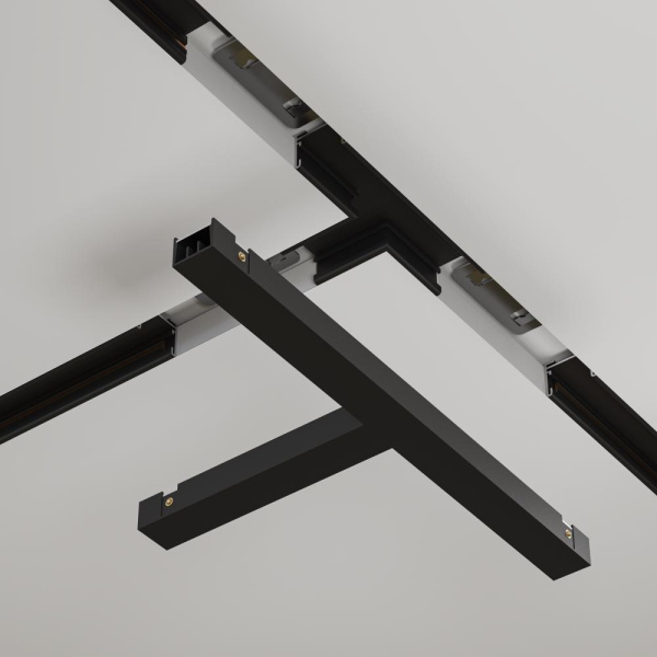 Т- образный коннектор встраиваемый Basity, черный