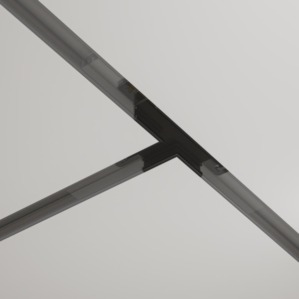 Т- образный коннектор встраиваемый Basity, черный