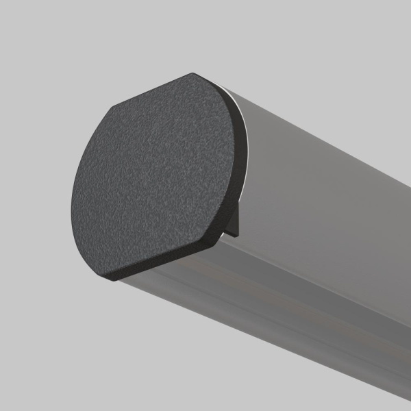 Заглушка для круглого шинопровода, 2 шт. Basity, черный