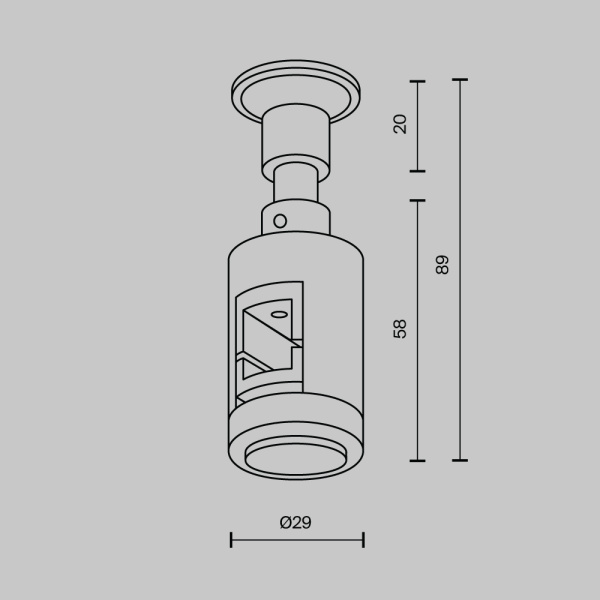 Крепление настенное Wall  одинарное Flarity черный
