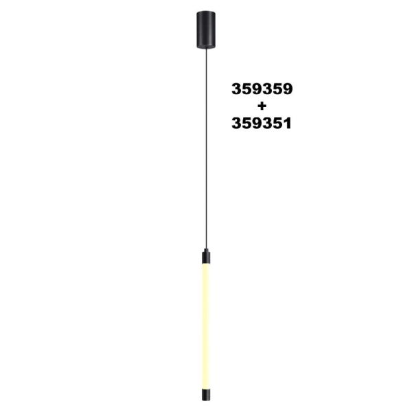 359351 KONST NT24 000 черный Светильник линейный светодиодный IP20 LED 6W 170-265V 3000K 462Лм VITZ