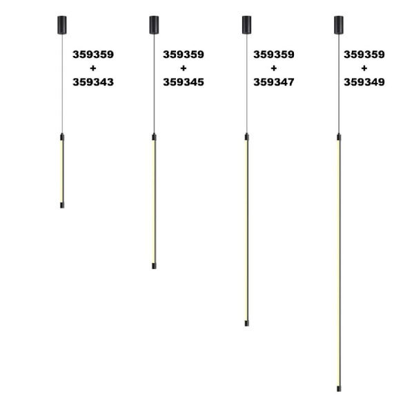 359359 KONST NT24 000 черный Корпус накладной с драйвером для подвесного вертикального монтажа светильников 359343-359358 IP20 8-24W 170-265V VITZ