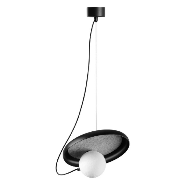 370975 OVER NT24 000 черный Светильник подвесной, длина провода 2м IP20 G9 7W 220V FELTO