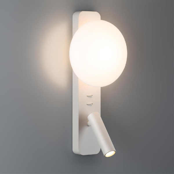 7049/5WL HIGHTECH ODL25 409 металл/акрил белый Настенный светильник IP20 LED 1*5W + 1*3W ALBERGO