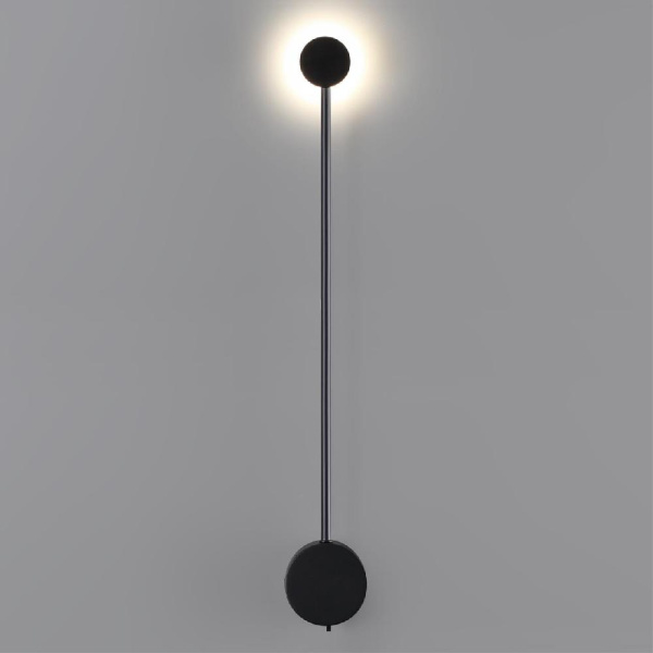 7008/5WLA HIGHTECH ODL25 319 черный/металл/акрил Настенный светильник LED 3000/4000K тумблер на корп. 5W 220V CRI > 90 SATELLITE