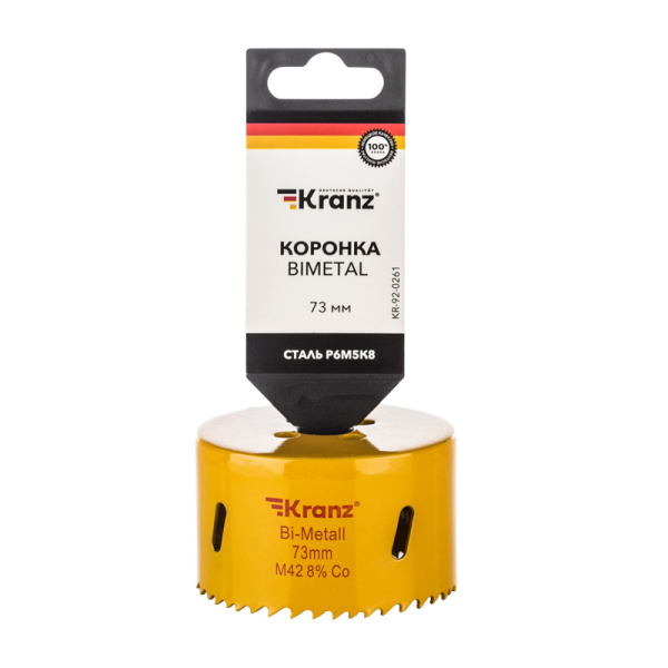 Коронка Bimetal 73мм KRANZ