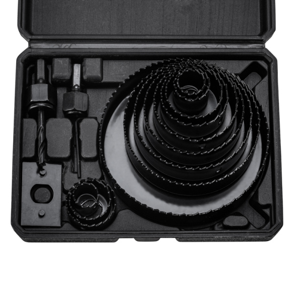 Набор кольцевых пил по дереву, 19-127 мм, 16 предметов KRANZ