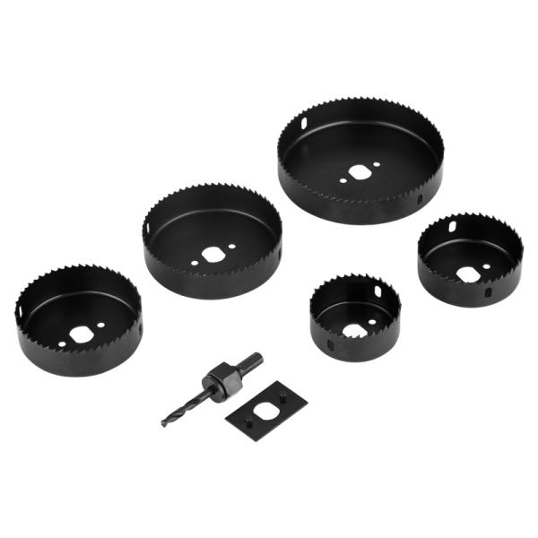 Набор кольцевых пил по дереву, 64-127 мм, 9 предметов KRANZ