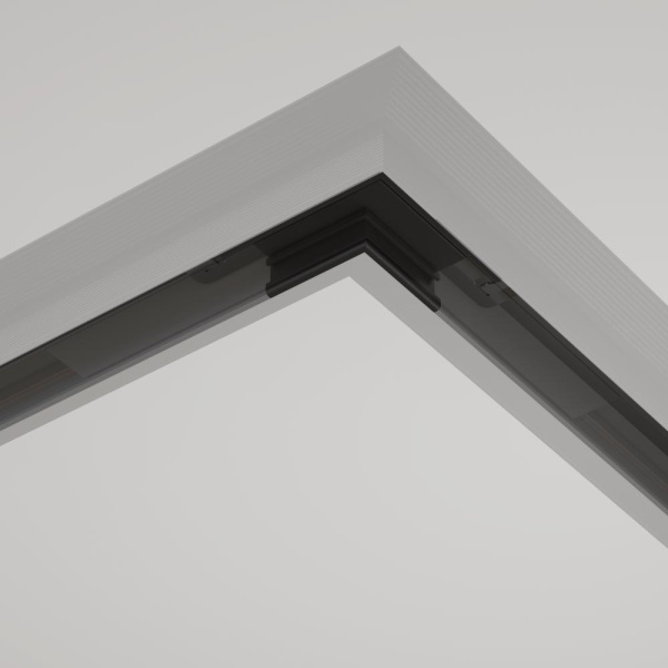 Коннектор угловой  встраиваемый Basity, черный