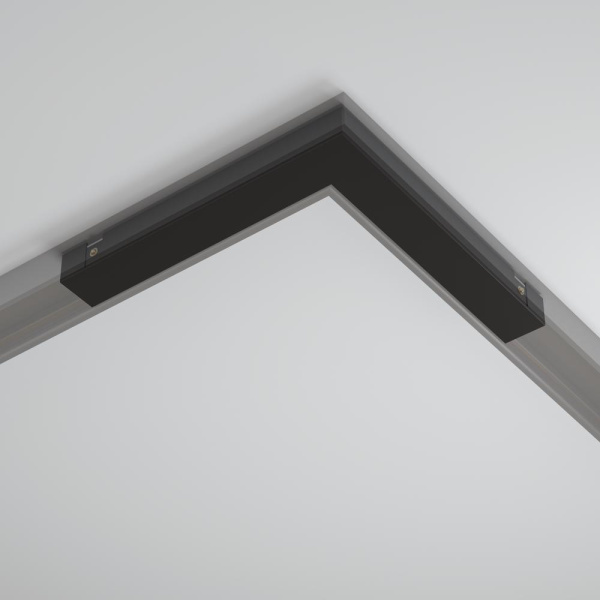 Угловой коннектор питания Basity, черный