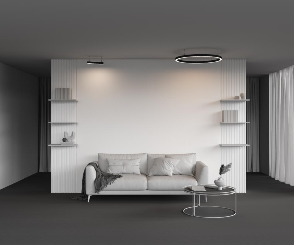 Радиусный профиль 35x35 Ø800мм 1/8 круга черный