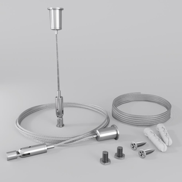 Комплект подвесов для радиусного профиля 2м с проводом питания