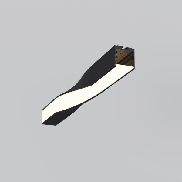 Радиусный профиль 35x35 Twist правый черный