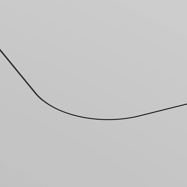 Коннектор радиусный D600 встраиваемый под ГКЛ 9,5мм Levity черный