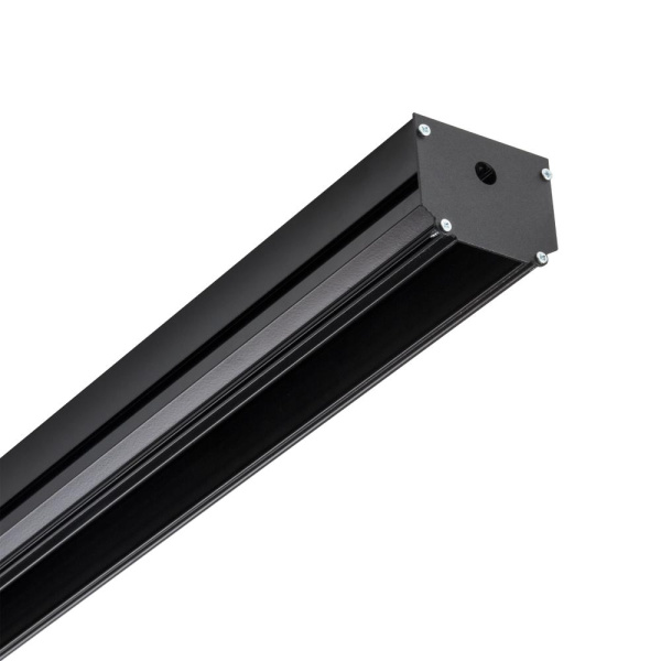 505427 Профиль-трек 2-контактный 2 метра TETA PRO в натяжной ПВХ потолок ЧЕРНЫЙ (Вставки в комплекте)