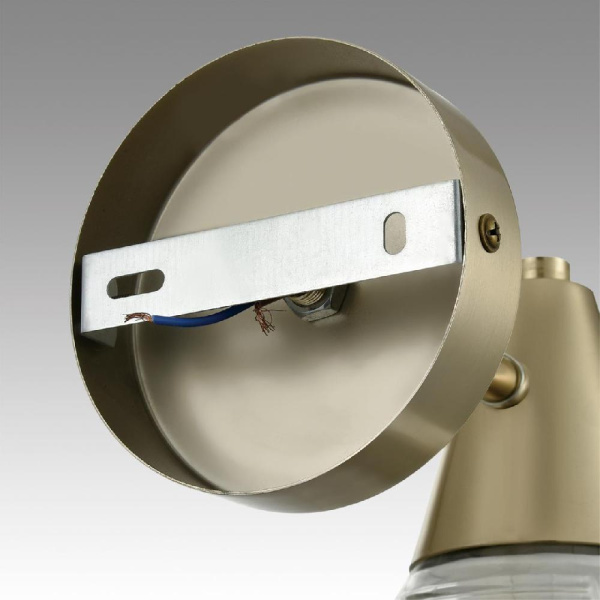 6596/1W MODERNI LN25 183 латунь титаниум/прозрачный, металл/стекло Бра E27 1*60W 220V CORNE