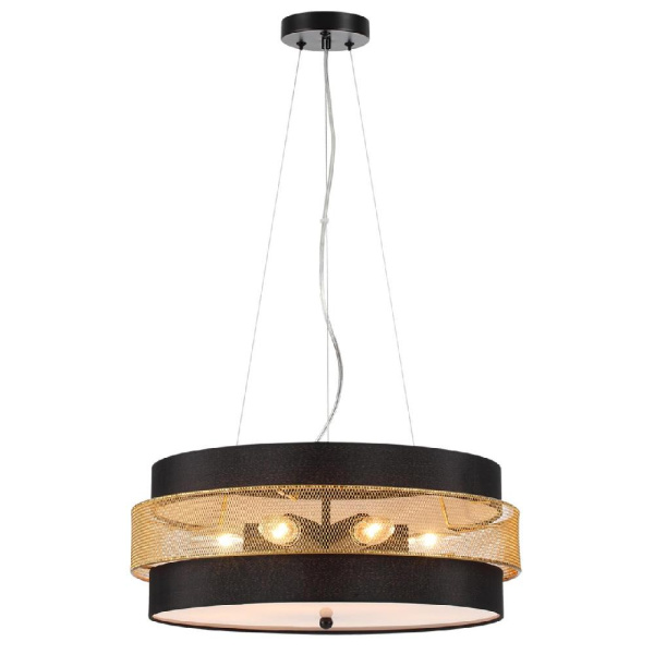 6597/40L LEDIO LN25 158 черный, античная латунь/античная латунь металл/металл, стекло Потолочный светильник LED 40W 4000К 220V DRUMY