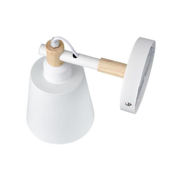 8097/1W MODERNI LN25 269 белый/белый металл, дерево/металл Бра Е27 1*60W 220V ROSALINA