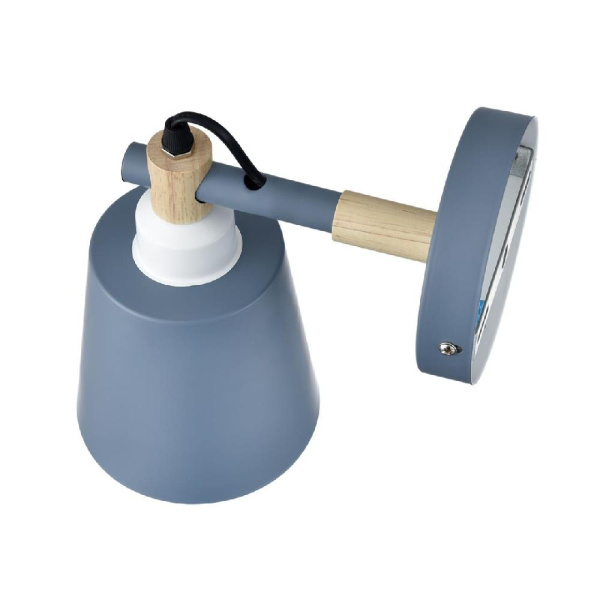 8098/1W MODERNI LN25 271 синий/синий металл, дерево/металл Бра Е27 1*60W 220V ROSALINA