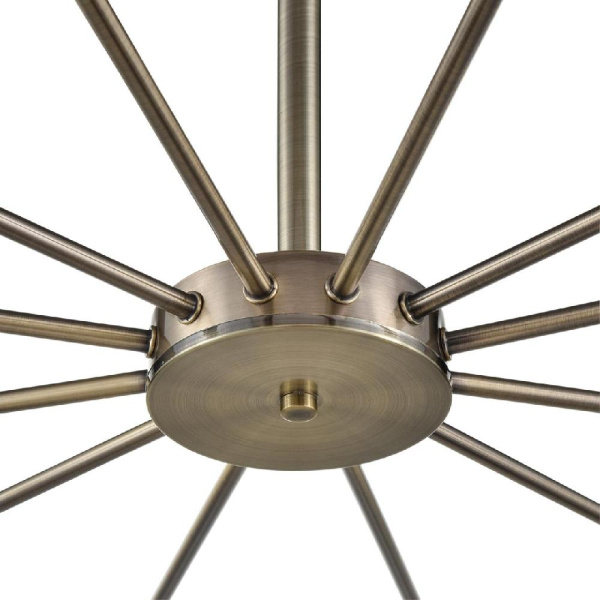 8100/12C COMFI LN25 73 бронза/белый металл/стекло Люстра потолочная Е14 12*40W 220V MAVE