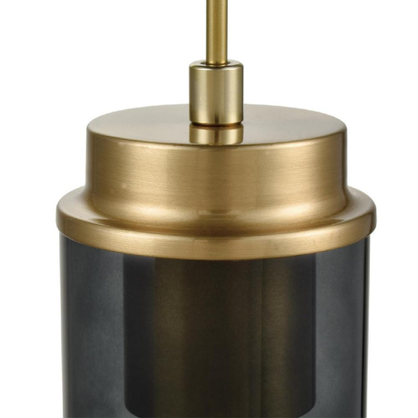 8101/1A COMFI LN25 325 черный/бронза металл/стекло Подвес Е14 1*40W 220V ISHA