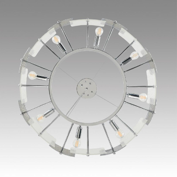 6588/8 MODERNI LN25 146 хром/тонированное стекло, металл/стекло Люстра подвесная E14 8*40W 220V LIBERTI