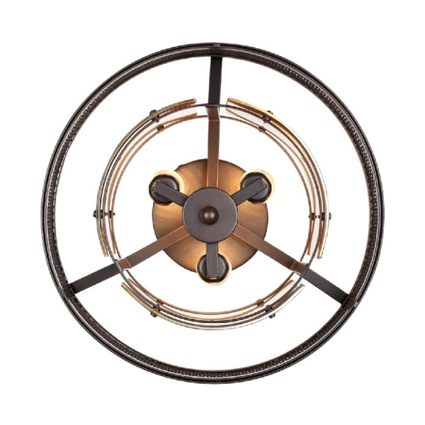 8007/3C MODERNI LN25 251 черный/черный, золотой металл/металл, стекло Потолочный светильник Е14 3*40W 220V Zarina