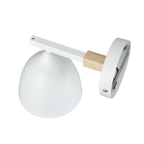 8095/1W MODERNI LN25 268 белый/белый металл, дерево/металл Бра Е27 1*60W 220V COLANGE