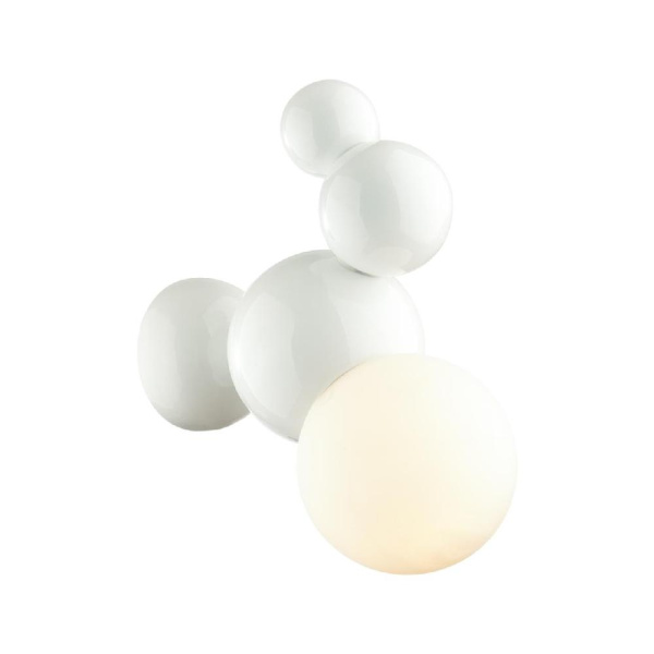 6565/1W MODERNI LN25 118 белый/белый матовый/металл/стекло Бра E27 1*40W 220V BLASEN