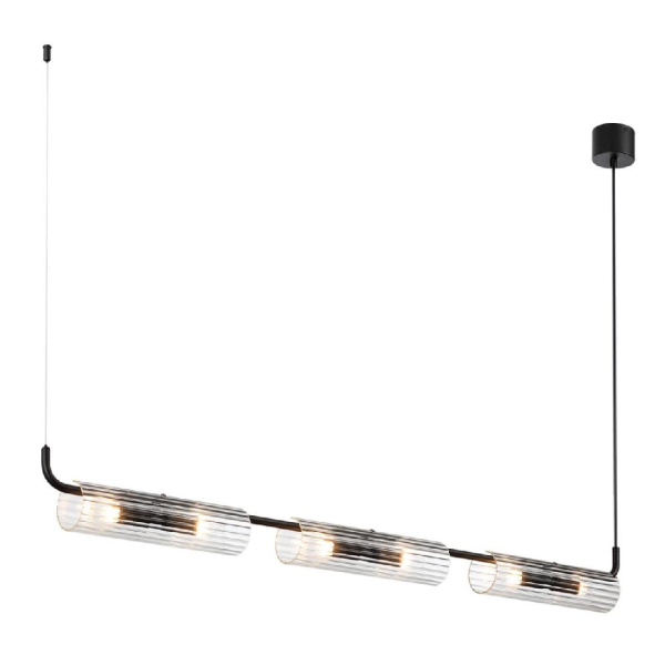 6561/6 SUSPENTIONI LN25 241  черный/прозрачный/металл/стекло Подвес G9 6*20W 220V TORONTO