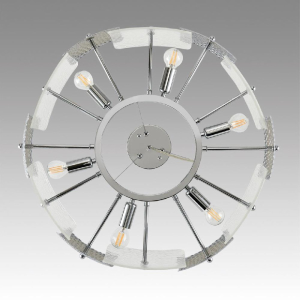 6588/6 MODERNI LN25 146 хром/тонированное стекло, металл/стекло Люстра подвесная E14 6*40W 220V LIBERTI