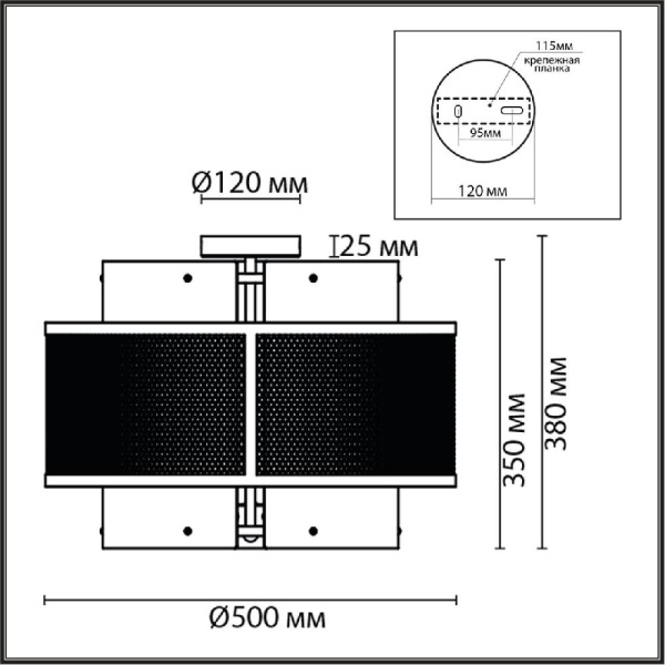 8007/6C MODERNI LN25 251 черный/черный, золотой металл/металл, стекло Люстра потолочная Е14 6*40W 220V Zarina