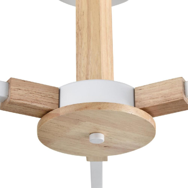 8095/3C MODERNI LN25 268 белый/белый металл, дерево/металл Люстра потолочная Е27 3*60W 220V COLANGE