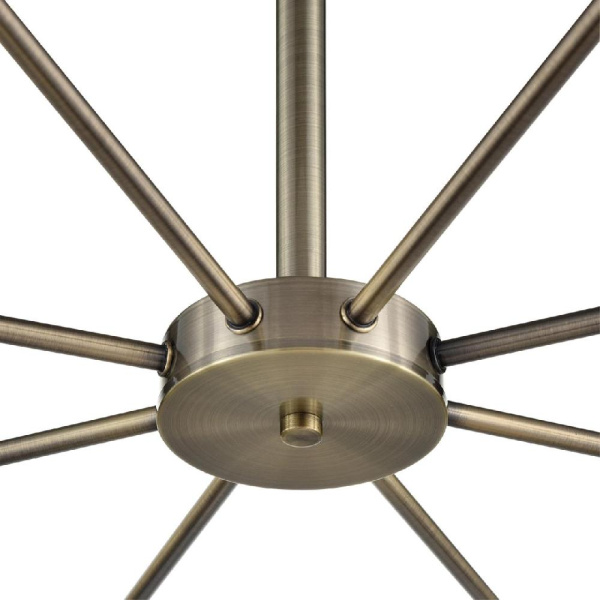 8100/8C COMFI LN25 74 бронза/белый металл/стекло Люстра потолочная Е14 8*40W 220V MAVE