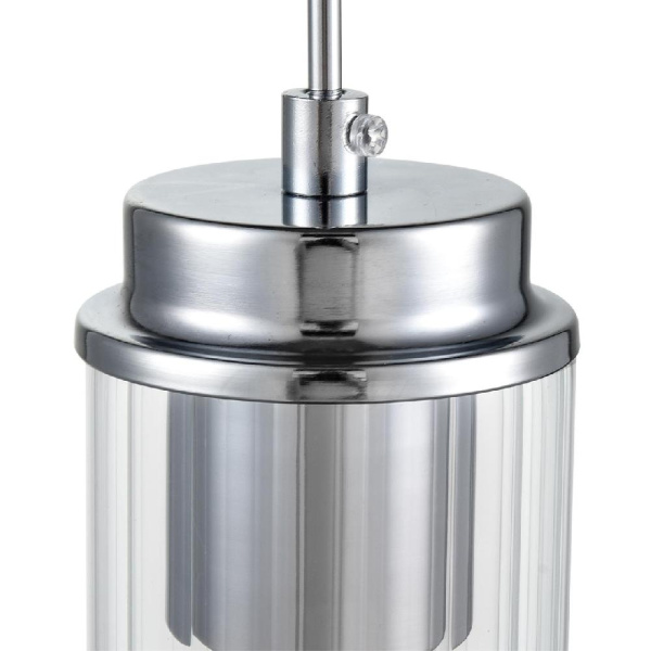 8102/1A COMFI LN25 326 хром/прозрачный металл/металл Подвес Е14 1*40W 220V ISHA