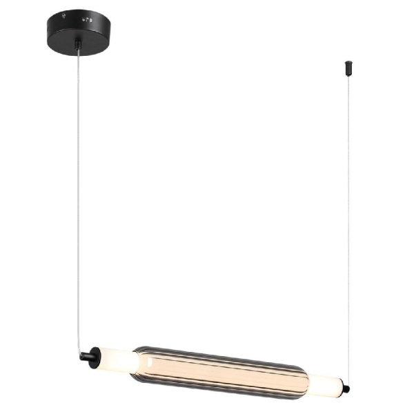 6556/15L LEDIO LN25 237 черный/дымчатый/металл/акрил, стекло Подвес LED 15W 4000К 220V TRENDY