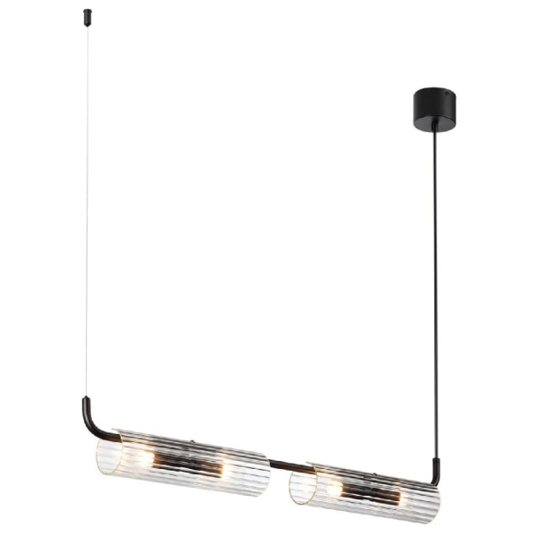 6561/4 SUSPENTIONI LN25 241 черный/прозрачный/металл/стекло Подвес G9 4*20W 220V TORONTO