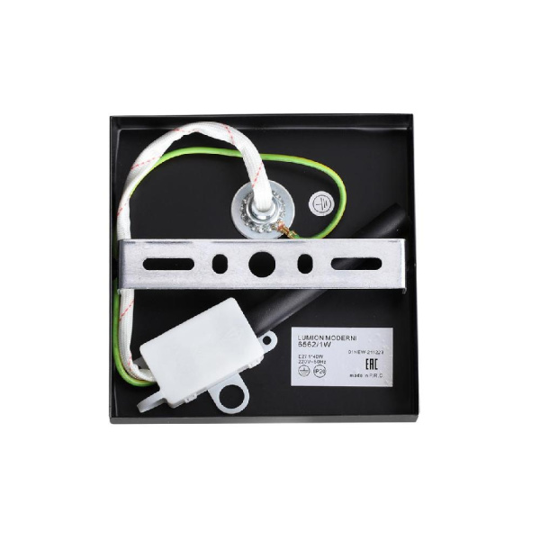 6562/1W MODERNI LN25 140 черный, золотой/прозрачный/металл/стекло Бра E27 1*40W 220V ICE