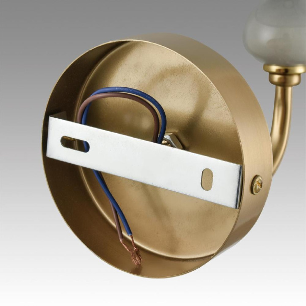 6590/1W CLASSI LN25 57 латунь/мятный зеленый, металл, керамика/текстиль Бра E14 1*40W 220V ANRI