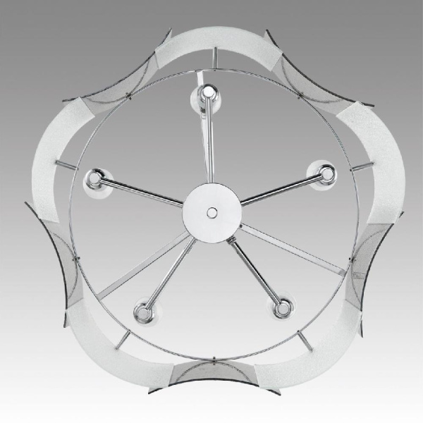 6594/5 MODERNI LN25 148 хром/тонированное стекло, металл/стекло Люстра подвесная E14 5*40W 220V DANDY
