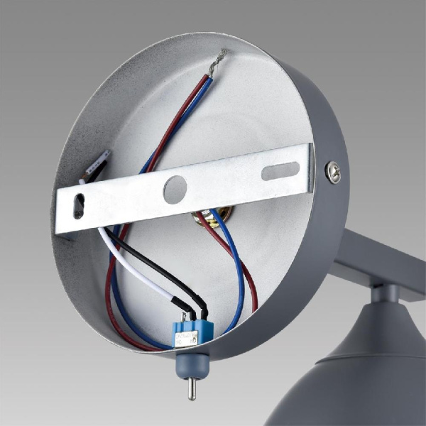 8096/1W MODERNI LN25 267 серый/серый металл, дерево/металл Бра Е27 1*60W 220V COLANGE