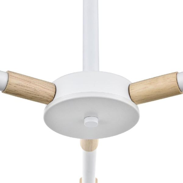 8097/3C MODERNI LN25 269 белый/белый металл, дерево/металл Люстра потолочная Е27 3*60W 220V ROSALINA