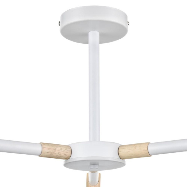 8097/3C MODERNI LN25 269 белый/белый металл, дерево/металл Люстра потолочная Е27 3*60W 220V ROSALINA