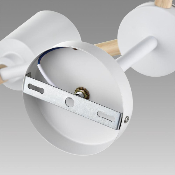 8097/3C MODERNI LN25 269 белый/белый металл, дерево/металл Люстра потолочная Е27 3*60W 220V ROSALINA