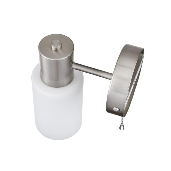 8099/1W COMFI LN25 76 никель/белый металл/стекло Бра Е14 1*40W 220V MAVE