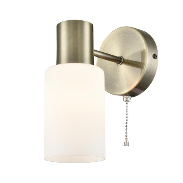 8100/1W COMFI LN25 74 бронза/белый металл/стекло Бра Е14 1*40W 220V MAVE