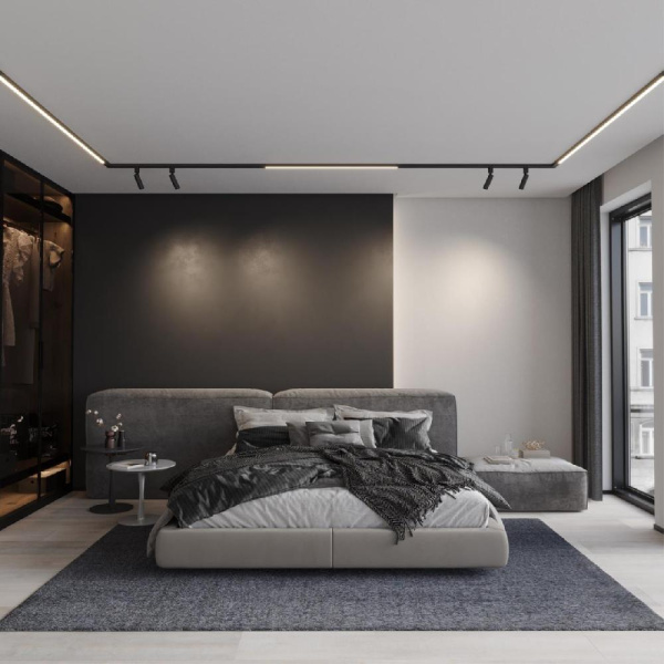 359374 KONST NT24 черный 000 Светильник диммир. со сменой цв. температ. (управл. - пульт ДУ или прилож. Smart Life) IP20 LED 10W 48V 3000-6000К GLAT