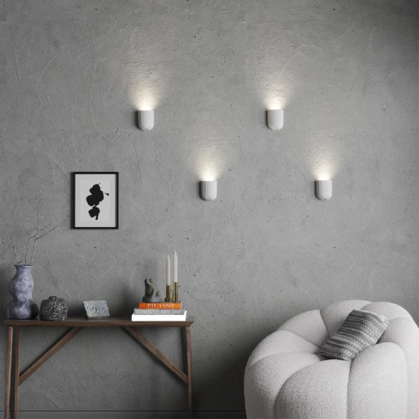 370976 OVER NT24 000 белый Светильник настенный IP20 GU10 50W 220V YESO