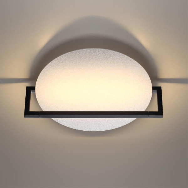 7015/15WL HIGHTECH ODL25 255 белый ice crack/металл/акрил Настенно-потолочный светильник IP20 LED поворотный 360° 1*15W LUNAR