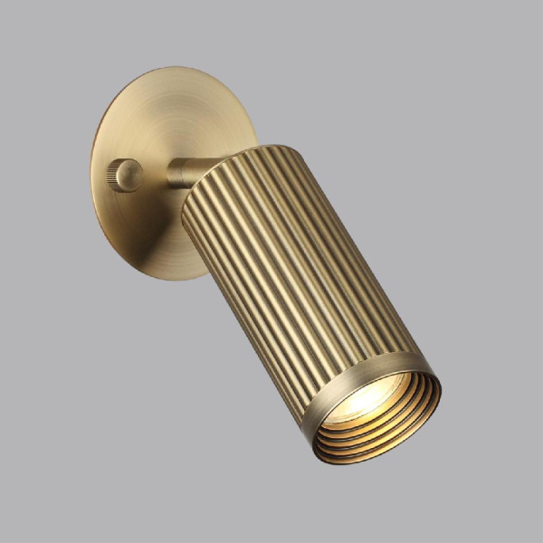 7013/1WA HIGHTECH ODL25 683 Настенный св-к поворотный на 180°/350° металл/под латунь IP20 LED GU10 10W 220V MANCHESTER